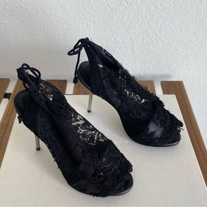 Vicente Rey Handmade Black Luxury Women Shoes. Size EU 36 US 4 - 4.5. Paris.